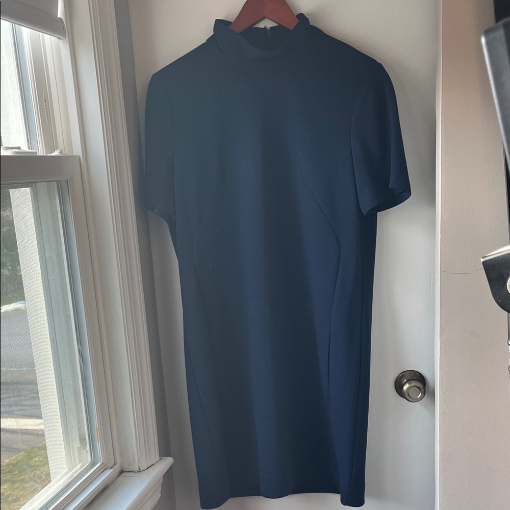 Donna Morgan Navy Short Sleeve Dress